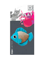 Игрушка для кошек РЫБКА, 8x4x7 см, цвета в асс., Mpets 