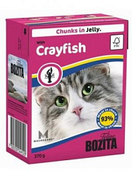 "BOZITA" тетра пак консервы для кошек 370 г (лангуст) 4952/4912