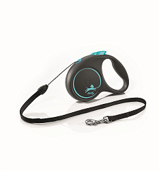 FLEXI Рулетка BLACK DESIGN S трос 5 м до 12 кг синий 56102F
