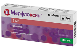 Марфлоксин 5 мг, уп. 10 таб KRKA