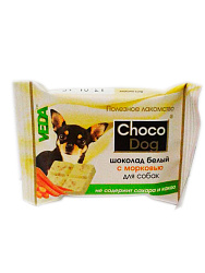 Шоколад белый с морковью для собак CHOCO DOG 15 г 