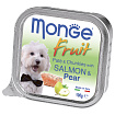 Monge Dog Fruit влажный корм  для собак лосось с грушей ламистер 100г 
