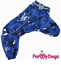 FOR MY DOG Дождевик утепленный синий/черный для мальчиков р-р А2 TDSS0071/2-2024 M