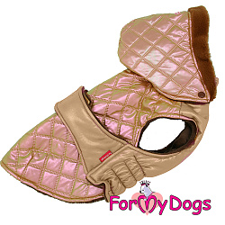 FOR MY DOG Попона золото металлик   для девочек  (12) FW953-2020 Gld