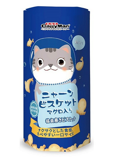 CATTYMAN Молочные бисквиты на основе тихоокеанского тунца для чистки зубов. Для кошек, 60 г