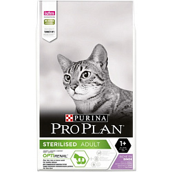 PROPLAN CAT STERILISED OptiRenal для кастрир. индейка, (разв.)