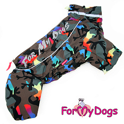 FOR MY DOGS Комбинезон хаки/желтый для мальчиков р-р 10