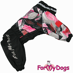 FOR MY DOGS Комбинезон черный/розовый для девочек р-р TM1