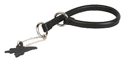 Ошейник-удавка рывковый Collar Glamour 10 мм*50 см черный 75411