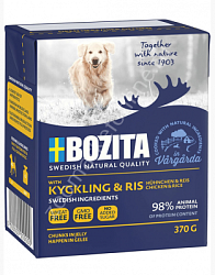 "BOZITA" консервы для собак с курицей в желе 370г