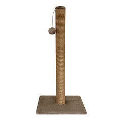 Когтеточка "Cтолбик №10" длинная с игрушкой однотонная, 360*360*760мм, Gamma