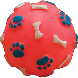 Игрушка "Мяч с лапками и косточками" 7 см 16113 Зооник