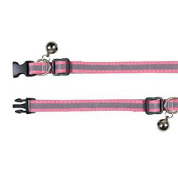 Ошейник для котят со светоотр.полосой нейлон 41686 Trixie