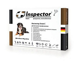 Inspector капли от внешних  и внутренних паразитов для собак от 40 до 60 кг. 