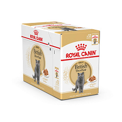 Royal Canin (Роял Канин) Корм консервированный для взрослых британских кошек, соус, 85г