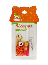 Когти накладные Антицарапки р-р М оранжевые 2640755 Sima