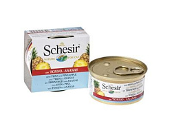 Schesir консервы для кошек тунец и ананасы 75 г 60342