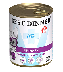 BEST DINNER (Бест Диннер) Vet Profi при заболеваниях мочевыводящих путей консервы для собак 340 г