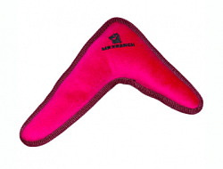 Mr.Kranch Игрушка для собак мелких и средних пород Бумеранг с пищалкой 34х28,5х6,5см, розовый (32004