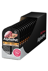 AlphaPet (АльфаПет) влажный корм для котят и беременных кошек индейка паштет 80 г
