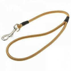 Водилка с карабином круглая 6 мм*50 см (золото) 72-0786  V.I.Pet