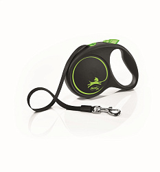 FLEXI Рулетка BLACK DESIGN М ремень 5 м до 25 кг зеленый  57204F
