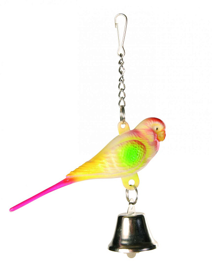 Пластиковый попугай с колокольчиком 9 см арт. 5309 Trixie