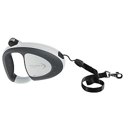 Поводок-рулетка FLIPPY TECH SMALL серый - шнур 12 кг 75010015 Ферпласт
