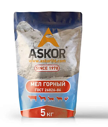 Мел горный кормовой 5 кг  з/к