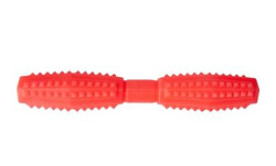 Игрушка "Палка литая с шипами малая" Зооник 21 см (пластикат), красная, 164193-10