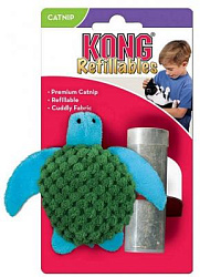 Kong игрушка для кошек  "Черепашка" 9 см с тубом кошачьей мяты NT43Е