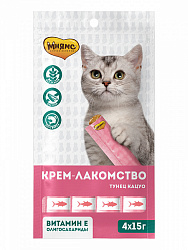 Мнямс Крем-лакомство для кошек с тунцом Кацуо 15 г 703768