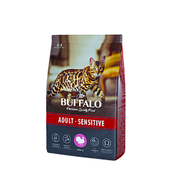 Mr. Buffalo ADULT SENSITIVE Сухой корм для кошек индейка 0,4 кг