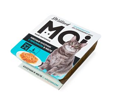 MOI корм для стерилизованных кошек мясные кусочки с кроликом в желе ламистер 100 гр