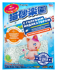 Наполнитель ультра-комкующийся  с голубым индикатором Japan Premium Pet 7 л 