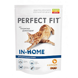 PERFECT FIT IN HOME сухой корм для домашних кошек с курицей, 650 г 10150075