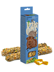 LITTLE ONE Палочки для морских свинок,кроликов и шиншилл с овощами 2*60 г