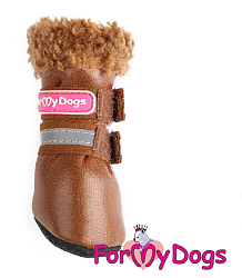 FOR MY DOG Сапоги зимние коричневые ц/кр (5) FMD678-2021