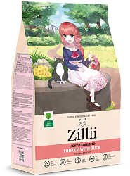 ZILLII (Зилли) Sterilized сухой корм для взрослых стерилизованных кошек с индейкой и уткой 2 кг