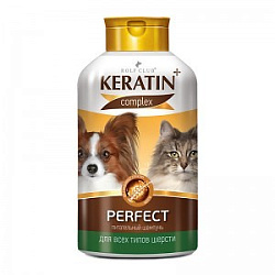 Шампунь Keratin+ complex Перфект для всех типов шерсти д/ кошек и собак 400 мл R502 Неотерика