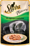 Sheba (Шеба) Pleasure влажный корм для кошек ломтики в соусе курица/индейка 85 г пауч XX016