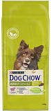 DOG CHOW ADULT для взрослых собак, ягнёнок 12 кг +2кг