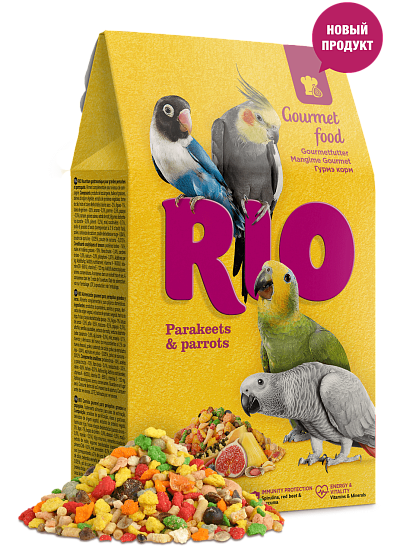 RIO Гурмэ корм для средних и крупных попугаев 250 г