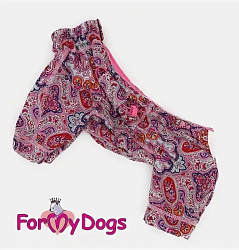 FOR MY DOG Пыльник розовый девочка размер спины 21 см 
