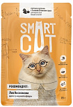 Smart Cat влажный корм для кошек и котят кусочки курочки с тыквой в нежном соусе 85 гр