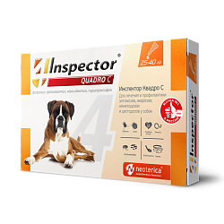 Inspector (Инспектор) капли Квадро К для собак 25-40кг 1 пипетка, Неотерика