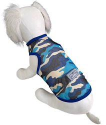 Майка "Камуфляж" для собак, сетка, синий XL Pet Feshion