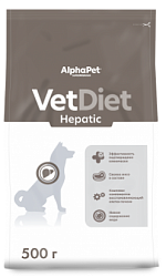ALPHAPET (АльфаПет)  VET DIET  HEPATIC сухой корм для взрослых собак (рыба) 0,5 кг
