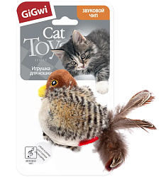 Игрушка "Птичка" со звуковым чипом и кошачей мятой 75306 GiGwi 