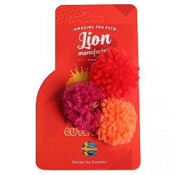 Игрушка для кошек "Помпон с бубенчиком" 40 мм (3) LM031/Am LION